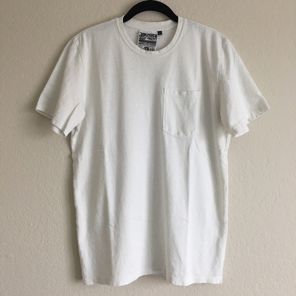 Jung Maven Baja Pocket Tee in Optic White